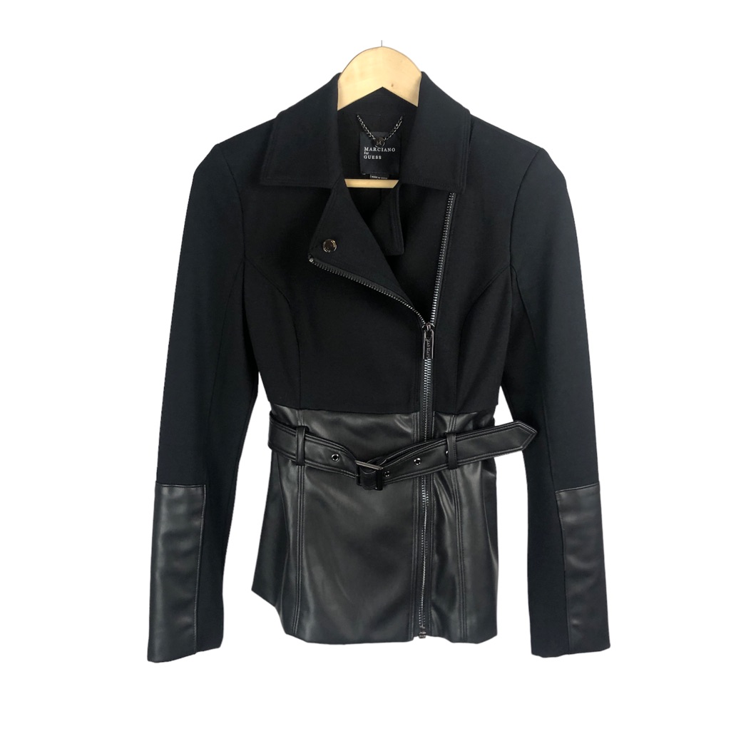 Marciano Knit & Faux Leather Jacket